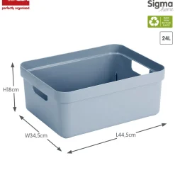 Sfeermakers|Ecocheques|ohgreen Sigma home opbergbox 24l blauw