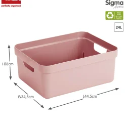 Sfeermakers|Ecocheques|ohgreen Sigma home opbergbox 24l roze