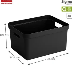 Sfeermakers|Ecocheques|ohgreen Sigma home opbergbox 32l zwart
