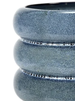Potten En Vazen|ohgreen Sixties Sierpot l 14,5x14,5x12,5 blauw