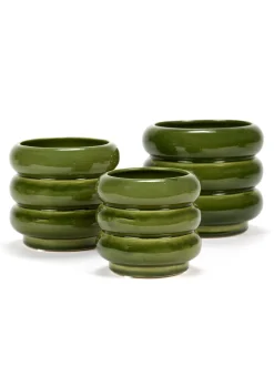 Potten En Vazen|ohgreen Sixties Sierpot m 12,5x12,5x11,5 groen