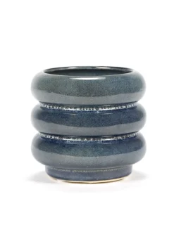 Potten En Vazen|ohgreen Sixties Sierpot s l11xb11x9,5 blauw
