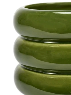 Potten En Vazen|ohgreen Sixties Sierpot s l11xb11x9,5 groen