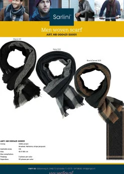 Andere|ohgreen Sjaal heren black/camel