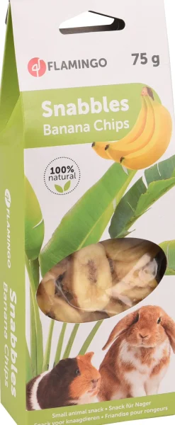 Hond Voeding|ohgreen Snabbles bananenchips 75 gr.