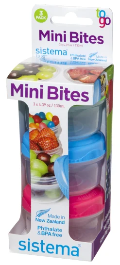 In En Rond De Keuken|Ecocheques|ohgreen SNACKDOOS (3) MINI BITES 130ML