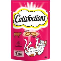 Kat Voeding|ohgreen Snacks voor katten |catisfaction rundvlees 60g