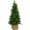 Kerstbomen|Kerstbomen Kunststof|ohgreen Snowy norfolk entr. tree pot 137cm 200l transfo