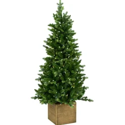 Kerstbomen|Kerstbomen Kunststof|ohgreen Snowy norfolk entr. tree pot 137cm 200l transfo