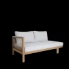 Tuinmeubelen|ohgreen Sofa 3-zit Salvatore in teak en weaving rope (links)