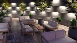 Tuinmeubelen|ohgreen Sofa 3-zit Salvatore in teak en weaving rope (links)