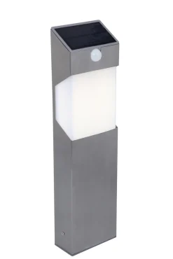 Verlichting|Ecocheques|ohgreen Solstel solar tuinpaal met sensor roestvrij staal led 2.3w