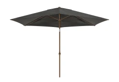 Parasol|ohgreen Staparasol miami d300 alu/teak-grijs