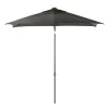 Parasol|ohgreen Staparasol miami 210x150 antraciet-grijs
