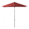 Parasol|ohgreen Staparasol miami 210x150 antraciet-rood