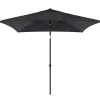 Parasol|ohgreen Staparasol miami 200x200 zwart-grijs