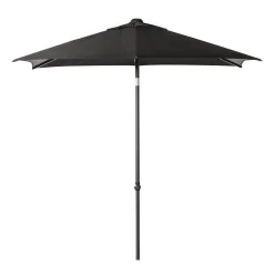 Parasol|ohgreen Staparasol miami 210x150 zwart-grijs
