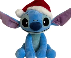 Kerstdecoratie|ohgreen Stitch met kerstmuts 25cm