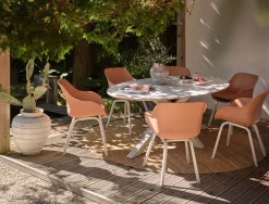 Tuinmeubelen|Ecocheques|ohgreen Stoel Le Soleil wit/roze