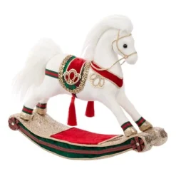 Kerstdecoratie|ohgreen Stoffen hobbelpaard met zadel