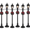 Lemax Kerstdorpen|ohgreen Straatlantaarn op gas, set van 6, b/o (4,5v)