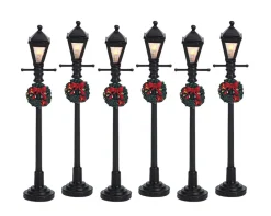 Lemax Kerstdorpen|ohgreen Straatlantaarn op gas, set van 6, b/o (4,5v)