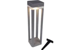 Verlichting|Ecocheques|ohgreen Table cube solar draagbare tuinpaal zilver grijs led 1w