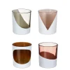 Sfeermakers|ohgreen Theelicht houder d.roze bruin grijs l.roze 4 assorti - h8xd7cm