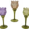 Sfeermakers|ohgreen Theelichthouder glas dia7.50-h22.50cm assortie