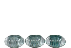 Sfeermakers|ohgreen Tlh ribbels gl mix grn/tr ass3 (11x11x6.5cm)