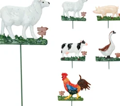 Decoratie|ohgreen Tuinprikker boederijdieren 42cm