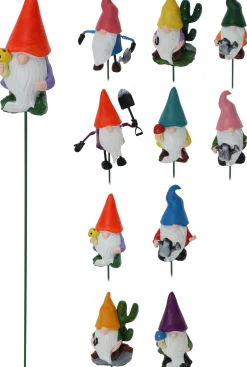 Decoratie|ohgreen Tuinprikker kabouter 39cm - 10ass