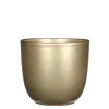 Potten En Vazen|ohgreen Tusca pot rond goud - h14xd14,5cm