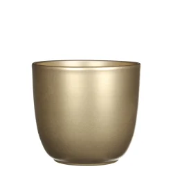 Potten En Vazen|ohgreen Tusca pot rond goud - h14xd14,5cm