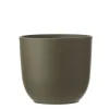 Potten En Vazen|ohgreen Tusca pot rond groen - h20xd22,5cm