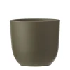 Potten En Vazen|ohgreen Tusca pot rond groen - h23xd25cm