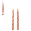 Kaarsen|ohgreen Twist Dinerkaars - Set van 2 - H29 x 2,2 cm