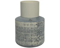 Potten En Vazen|ohgreen Vaas aardewerk 22cm blauw