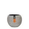 Potten En Vazen|ohgreen Vaas bol Rib 21x19