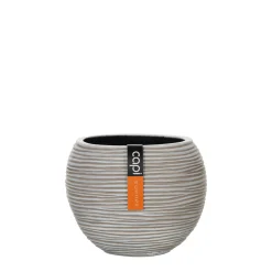 Potten En Vazen|ohgreen Vaas bol Rib 21x19