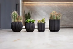 Potten En Vazen|ohgreen Vaas cilind groove 8x9
