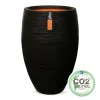Kunststof|Ecocheques|ohgreen Vaas deluxe rib 45x72 zw