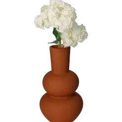 Potten En Vazen|ohgreen Vaas dolomiet terra 10.7x10.7x19.7cm