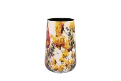 Potten En Vazen|ohgreen Vaas floral white d13 h20