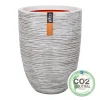 Kunststof|Ecocheques|ohgreen Vaas laag rib 36x47 ivr