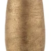 Potten En Vazen|ohgreen Vaas oneffen ruw ker goud l (22x22x41cm)