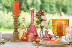Potten En Vazen|ohgreen Vaas romeins hals glas oranje