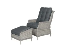 Tuinmeubelen|ohgreen Veracruz verstelbare relaxfauteuil met voetenbank