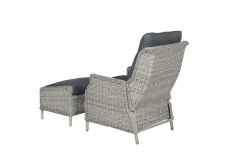 Tuinmeubelen|ohgreen Veracruz verstelbare relaxfauteuil met voetenbank