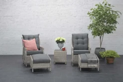 Tuinmeubelen|ohgreen Veracruz verstelbare relaxfauteuil met voetenbank